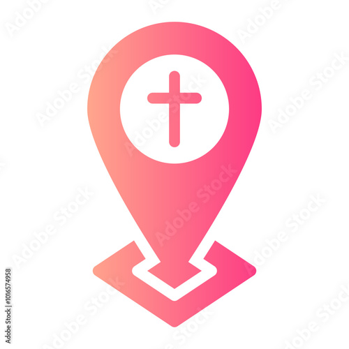 church location gradient icon