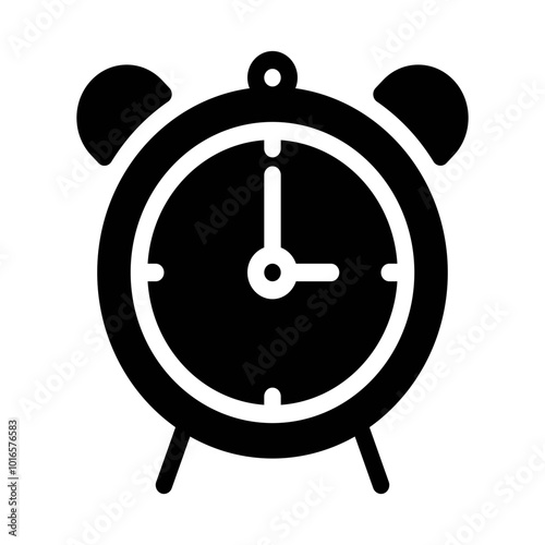 Alarm Clock glyph icon