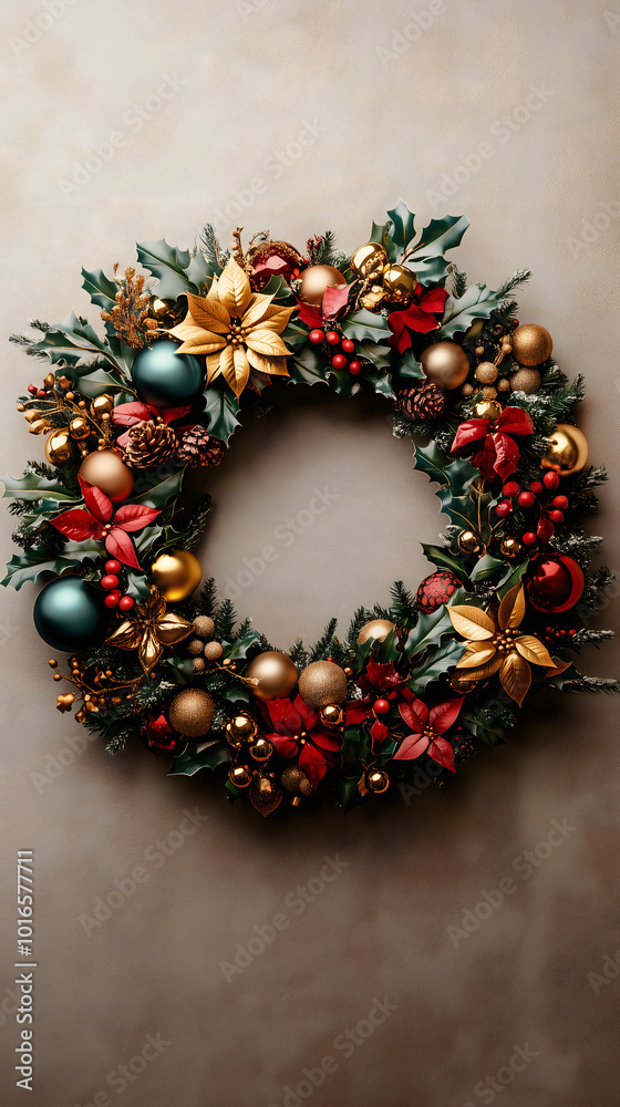 Elegant Christmas Wreath background Elegant Christmas Wreath background