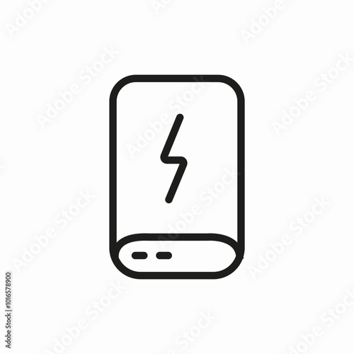 power bank icon sign vector