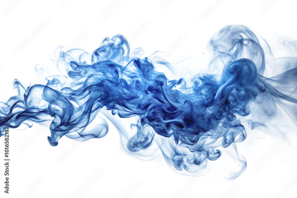 Fototapeta premium blue smoke on white background