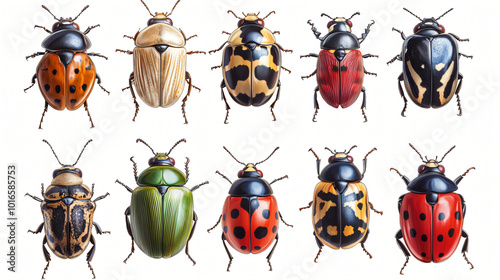 set of insects isolated