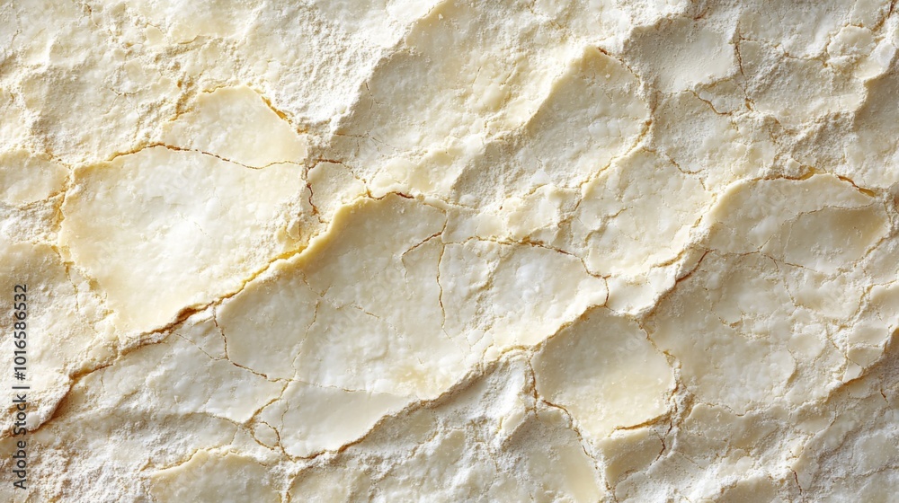 Close-up of Cracked and Powdered Dough Close-up of Cracked and Powdered Dough