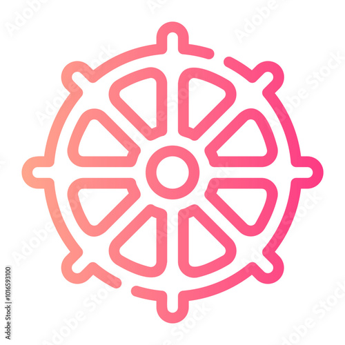 buddism gradient icon