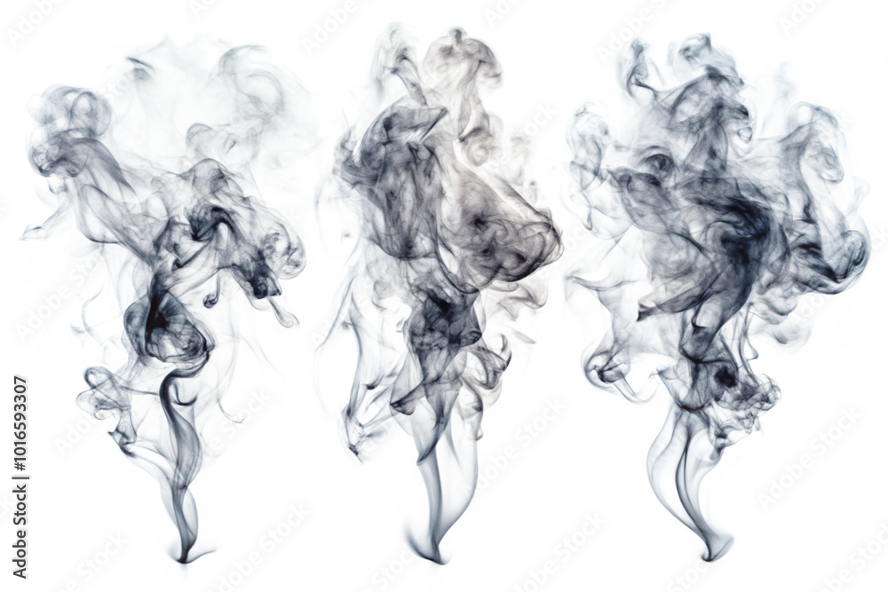 Fototapeta premium set of smoke png