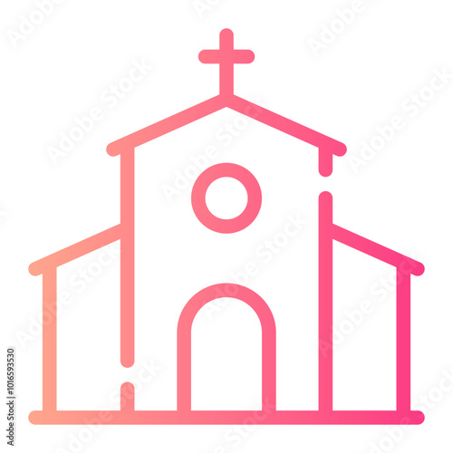 church gradient icon