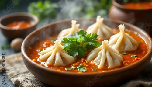 Wallpaper Mural Nepalese Jhol Momo Dumplings in Spiced Soup (Nepalese Cuisine) Torontodigital.ca