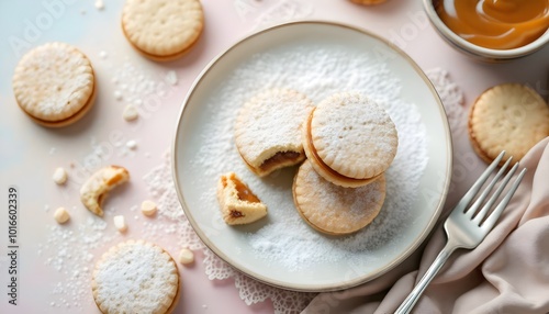 Alfajores – Traditional Argentinian Sandwich Cookies with Dulce de Leche Filling (Argentinian Cuisine)