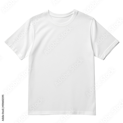 Plain white t-shirt on isolated background