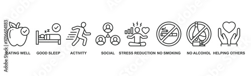 Mental health web icon vector illustration concept with icon