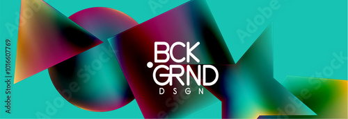 Fluid color geometric shapes abstract background. Vector Illustration For Wallpaper, Banner, Background, Card, Book Illustration, landing page