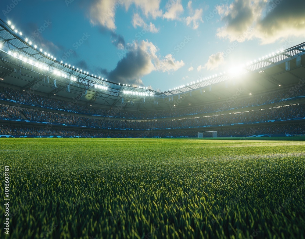 Fototapeta premium Soccer Stadium View.