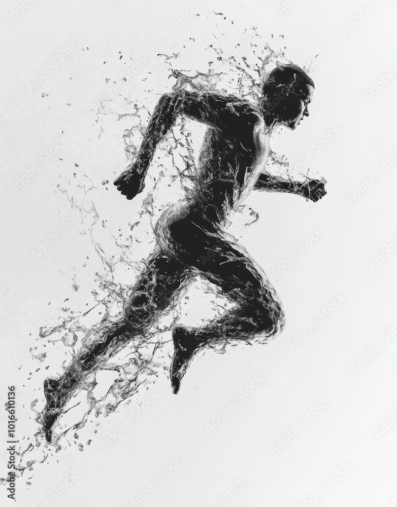 Fototapeta premium Water Runner.