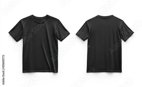 Black T-Shirt Mockup.