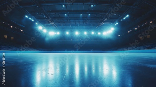 Empty Ice Rink.