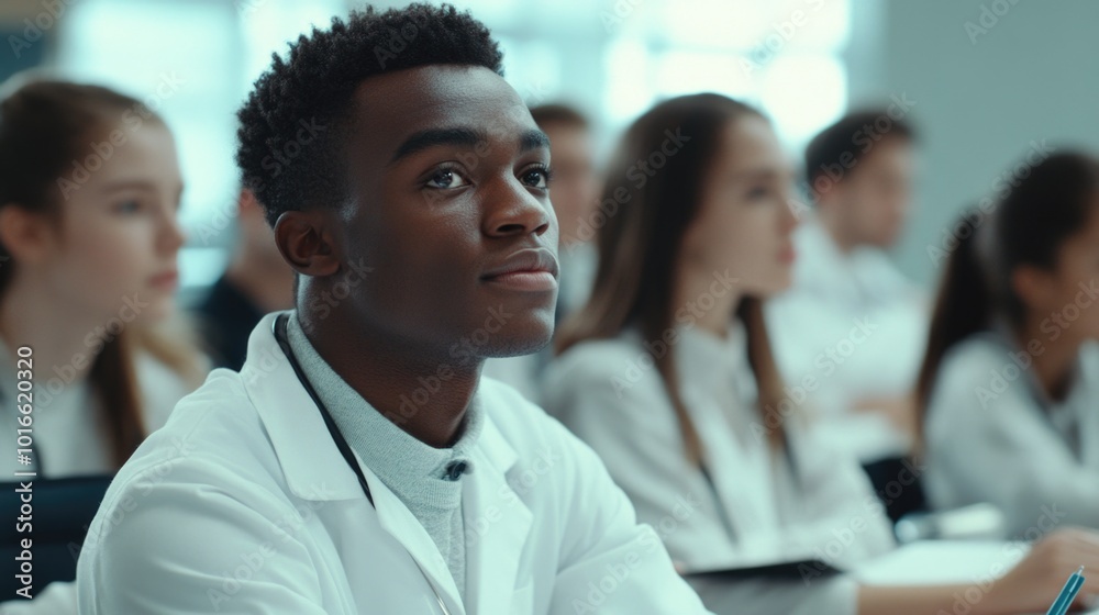 A teacher leading a group of students in a classroom setting, providing guidance and instruction. A teacher leading a group of students in a classroom setting, providing guidance and instruction.