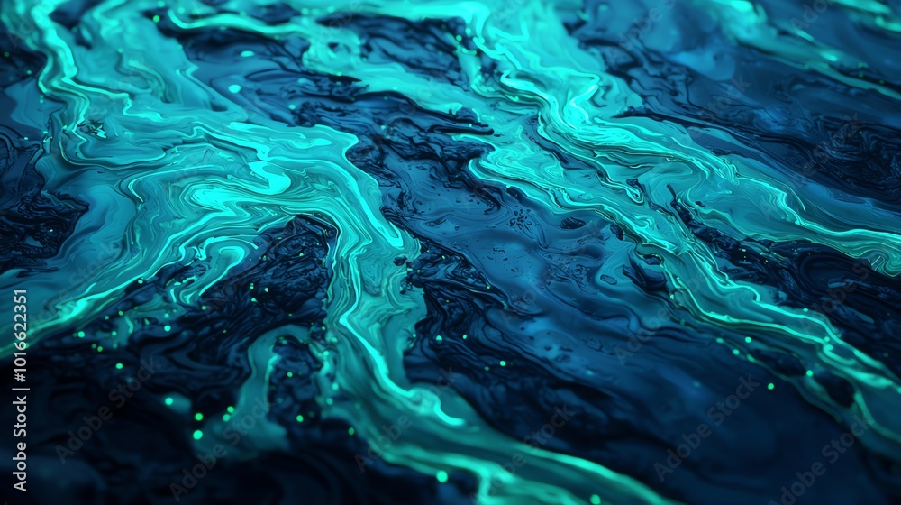 Abstract fluid art with swirling teal and dark blue patterns, creating a mesmerizing visual effect. Abstract fluid art with swirling teal and dark blue patterns, creating a mesmerizing visual effect.
