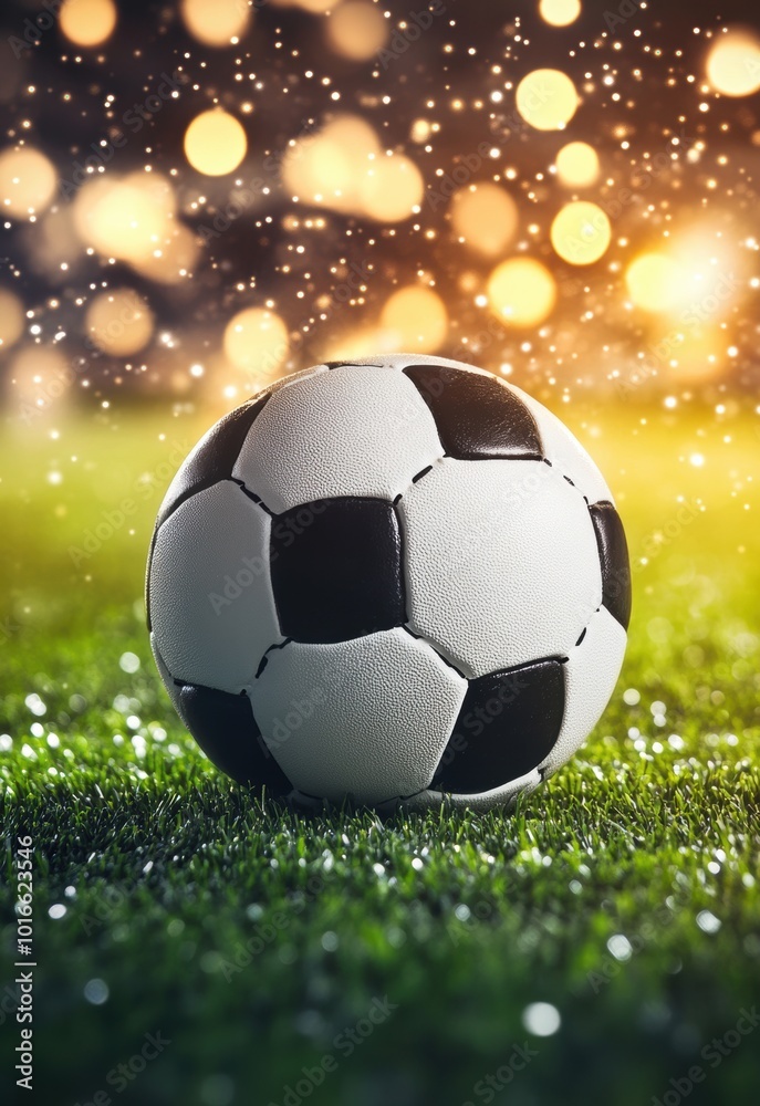 Fototapeta premium Soccer Ball on Grass.