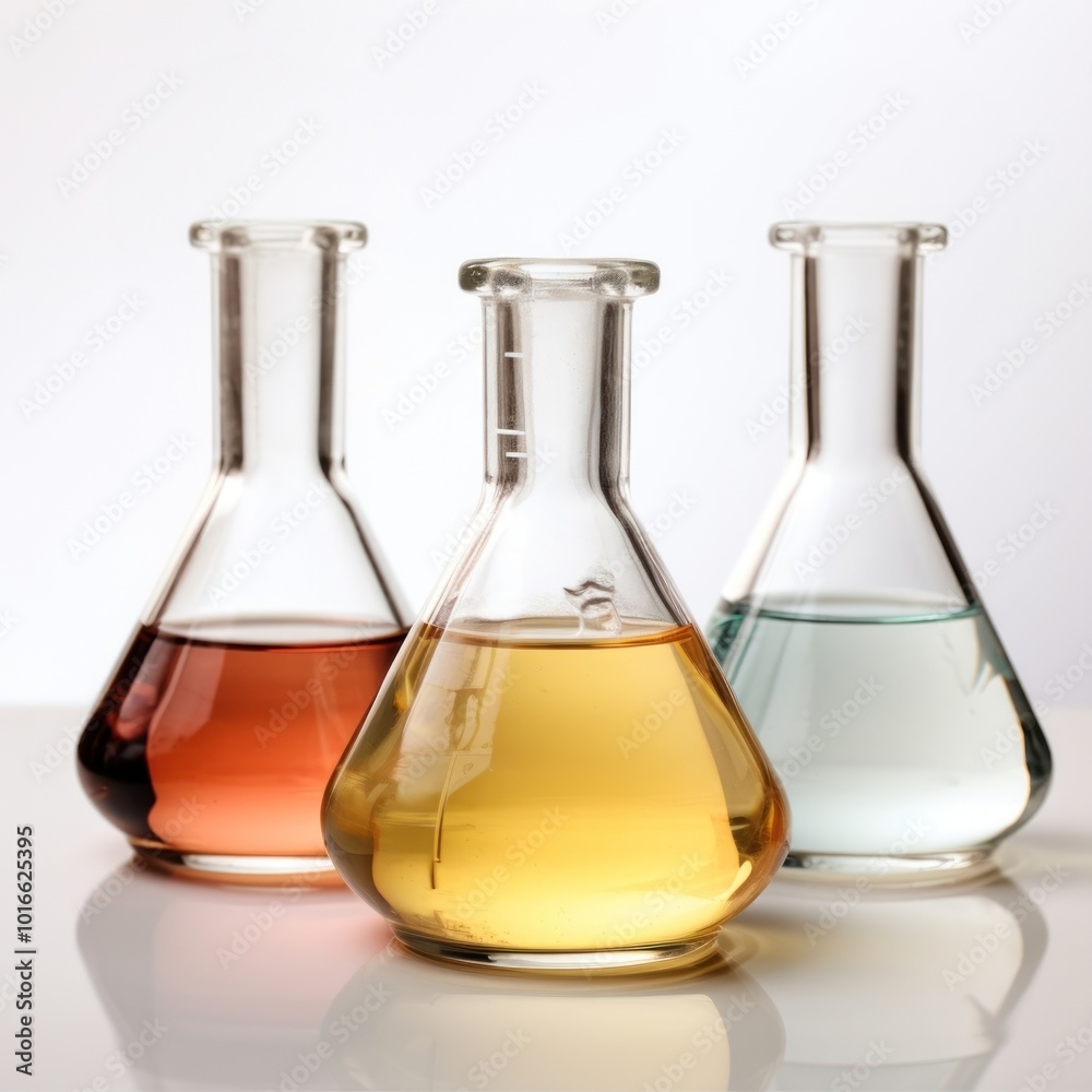 Flasks glass science bottle. Flasks glass science bottle.