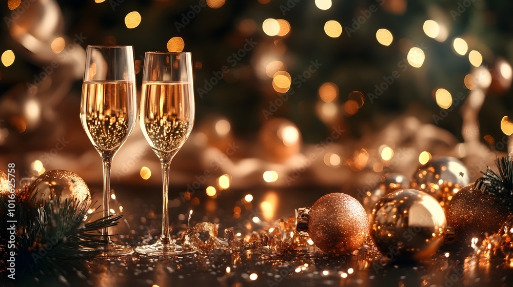 Sparkling and Festive New Year 2025 with Glittering Lights and a Joyous Toast to the Upcoming Year Sparkling and Festive New Year 2025 with Glittering Lights and a Joyous Toast to the Upcoming Year