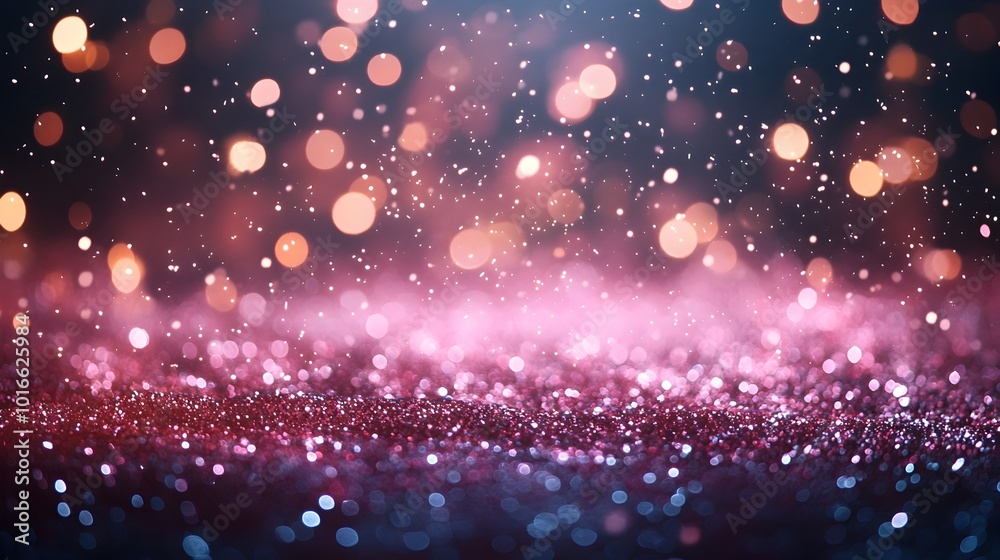 Sparkling Happy New Year backdrop with glittery lights and confetti filling the air for a fun festive party Vibrant colorful and glamorous setting perfect for holiday event or seasonal imagery Sparkling Happy New Year backdrop with glittery lights and confetti filling the air for a fun festive party Vibrant colorful and glamorous setting perfect for holiday event or seasonal imagery
