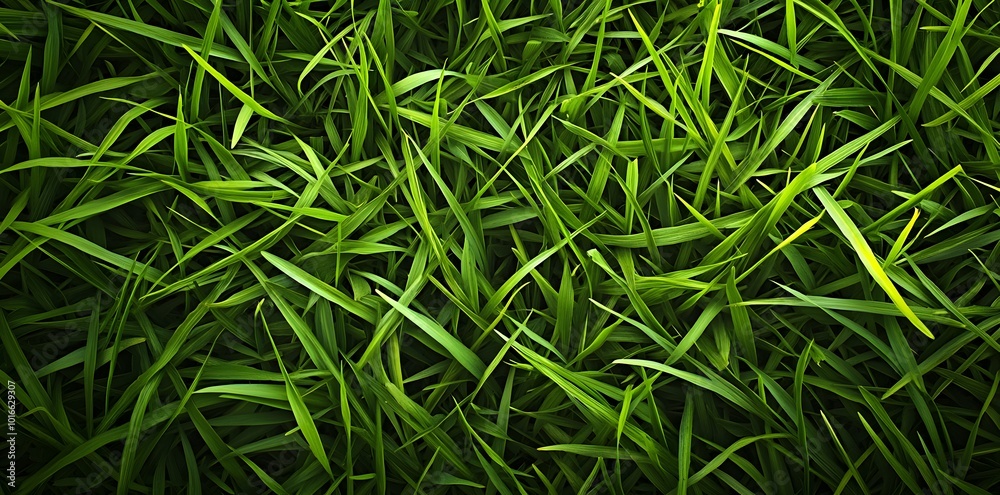 Close-up of Green Grass Blades Close-up of Green Grass Blades