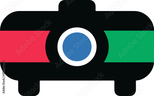 Vector Graphic of a Retro Film Projector Icon