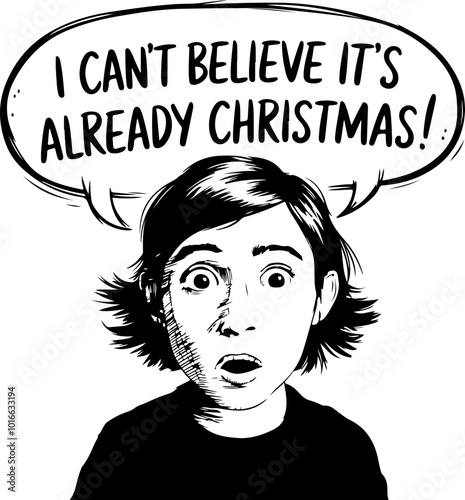 Surprised Child Exclaims It's Already Christmas!