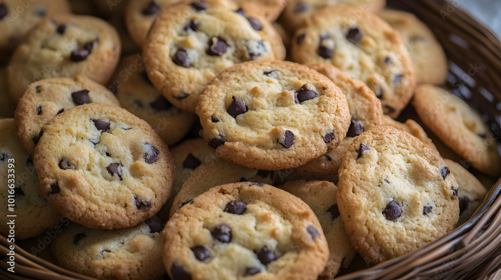 Homemade Chocolate chip cookies, delicious sweet bakery dessert Homemade Chocolate chip cookies, delicious sweet bakery dessert