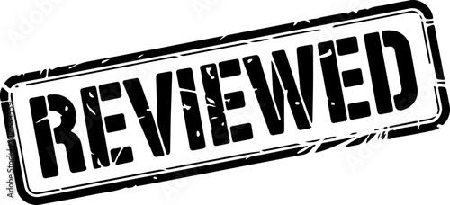 Vector Stamp Design Featuring 'Reviewed' Text