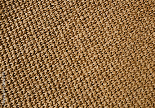 Quadro su tela Beige raffia crochet texture