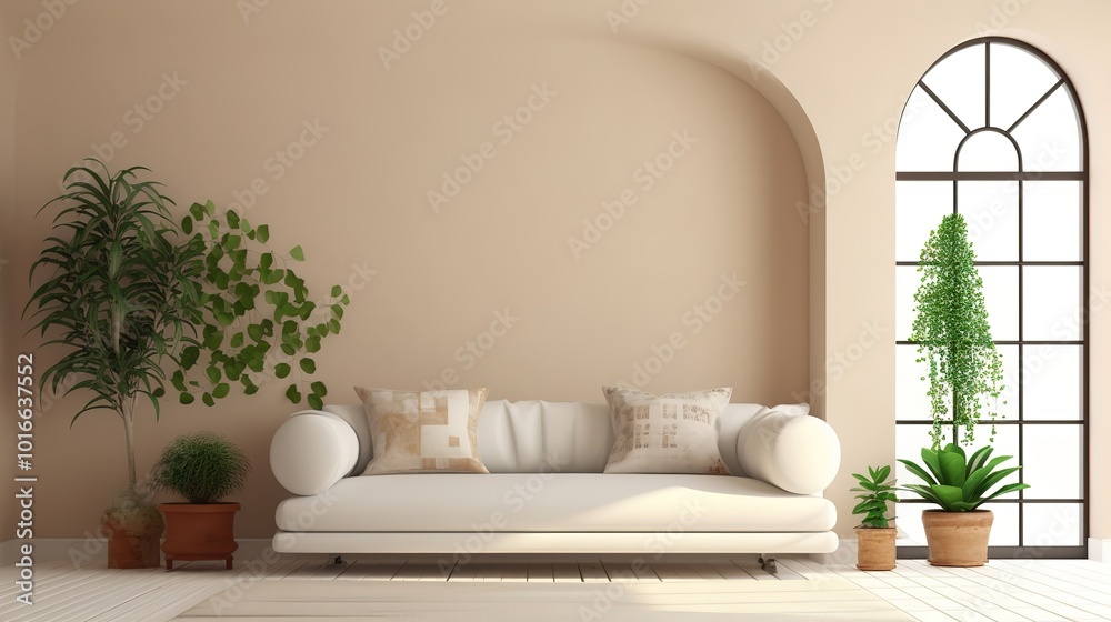 The modern simple design style sitting room composed of sofa and coffee table,generated with AI. The modern simple design style sitting room composed of sofa and coffee table,generated with AI.