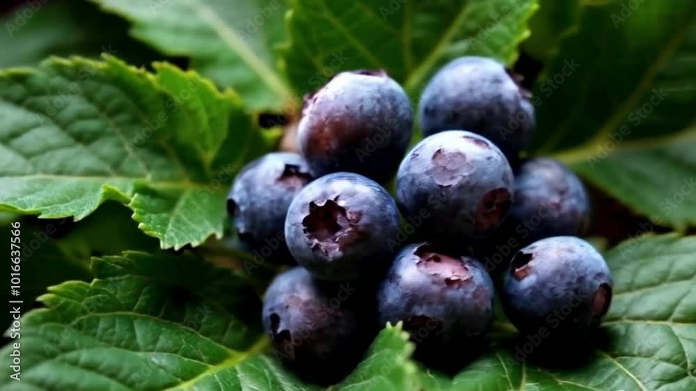 blueberries still with their stems and leaves blueberries still with their stems and leaves