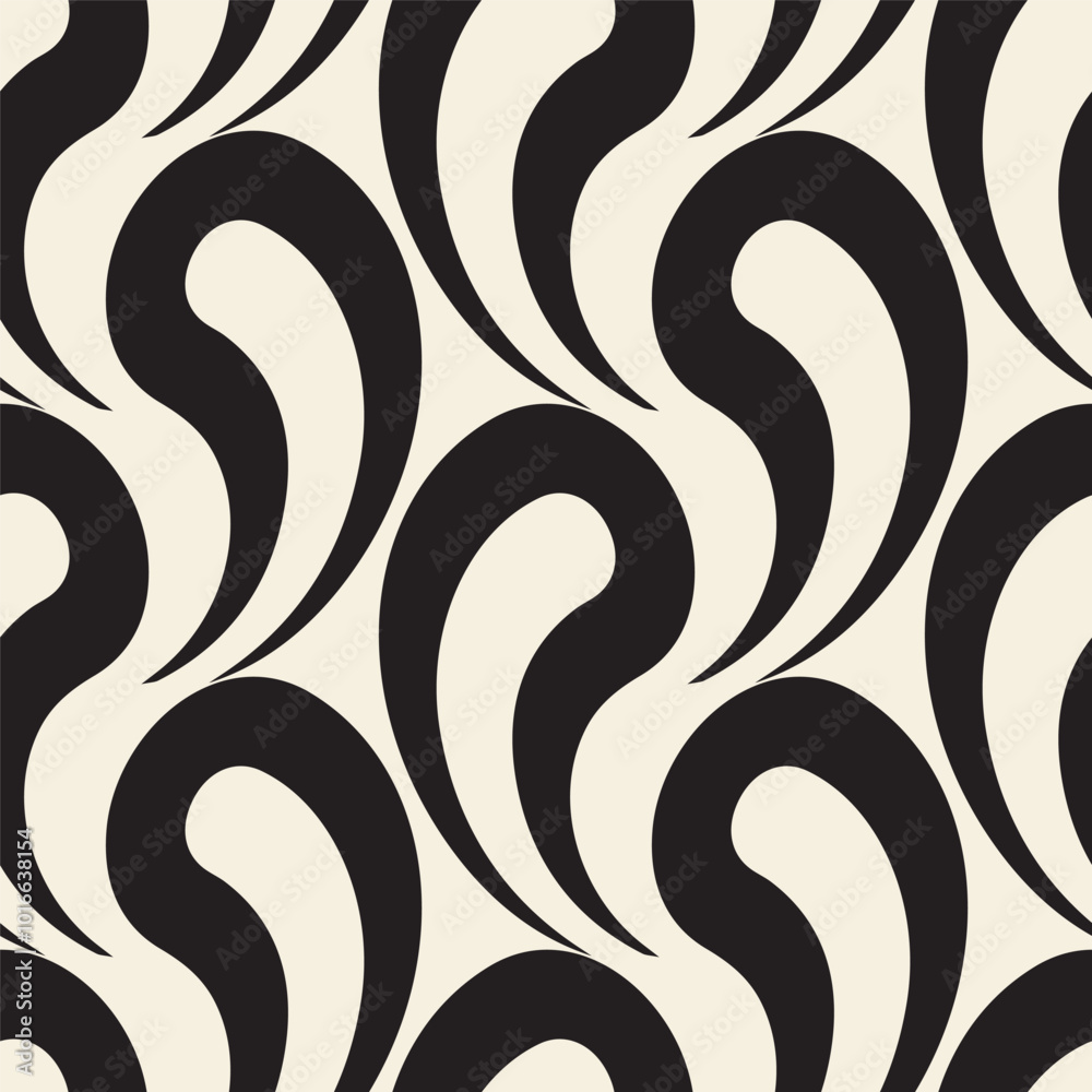 Fototapeta premium Vector seamless pattern with drops or splashes