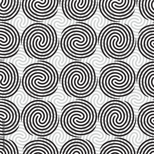Vector seamless pattern with swirls or whirlwind