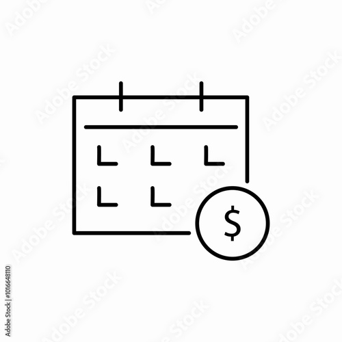 payment term icon sign vector