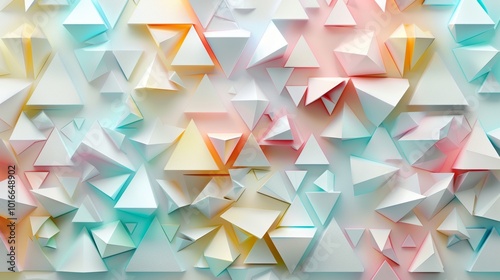 Abstract 3D geometric colorful background.Triangle Background. Modern Wallpaper.