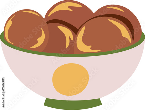 Cekodok Malaysia Asian Food Illustration