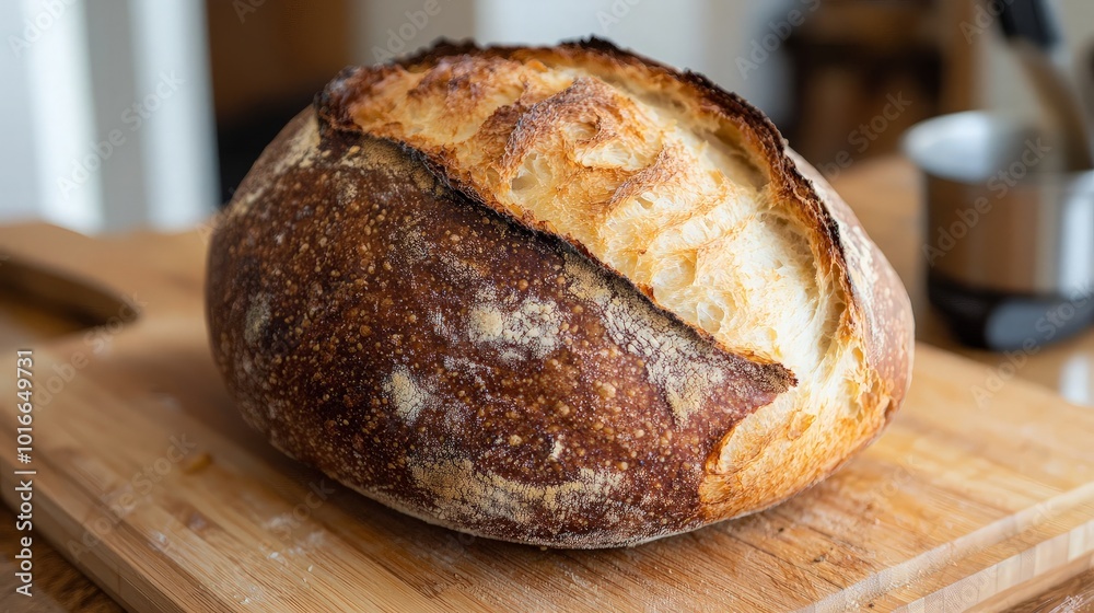 Freshly Baked Loaf of Bread
