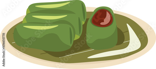 Kuih Katayap Asian Food Illustration