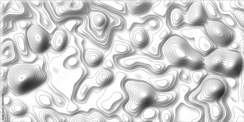 paper cut 3d render topography abstract, beautiful white Background. geometric map relief texture with curved layers and shadow. Realistic papercut decoration textured with wavy vector design. paper cut 3d render topography abstract, beautiful white Background. geometric map relief texture with curved layers and shadow. Realistic papercut decoration textured with wavy vector design.