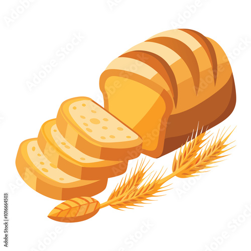 Bread vector illustration.