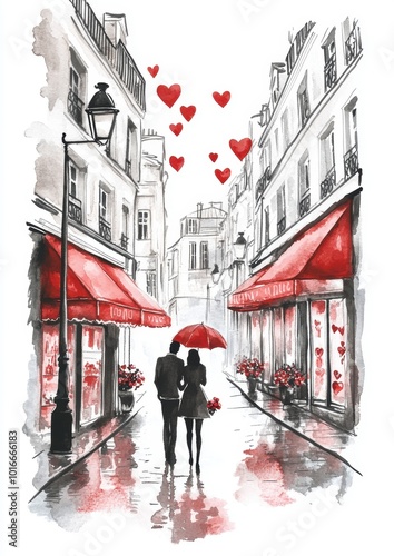 Fototapeta Naklejka Na Ścianę i Meble -  Parisian Romance.