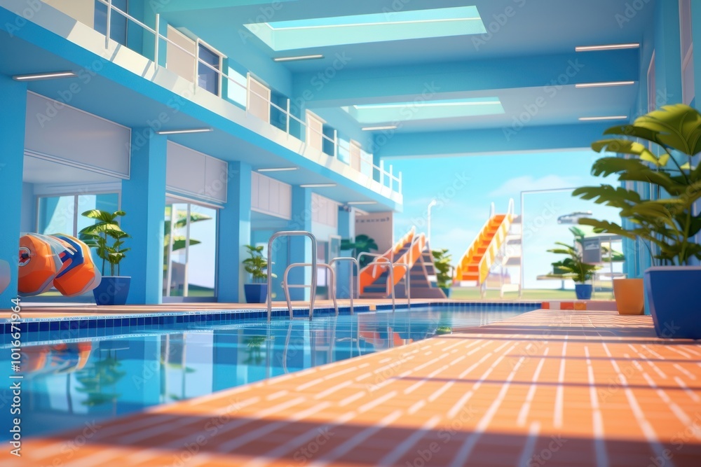 Fototapeta premium Architecture building resort hotel.