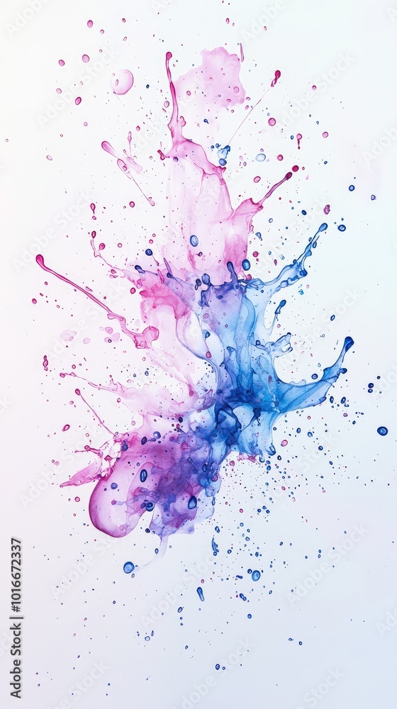 A vibrant splash of pink and blue colors creates an abstract and dynamic visual effect, perfect for artistic backgrounds. A vibrant splash of pink and blue colors creates an abstract and dynamic visual effect, perfect for artistic backgrounds.