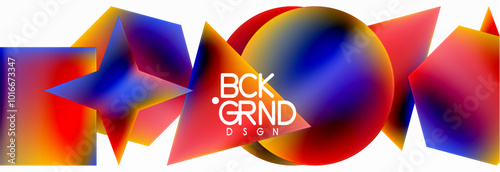 Fluid color geometric shapes abstract background. Vector Illustration For Wallpaper, Banner, Background, Card, Book Illustration, landing page