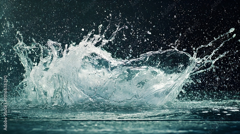 custom made wallpaper toronto digitalDramatic Splash of Water Captured in High-Speed Photography