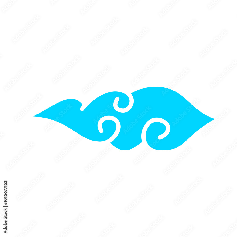 Set of abstract cluods, chinese style elements. Set of abstract cluods, chinese style elements.