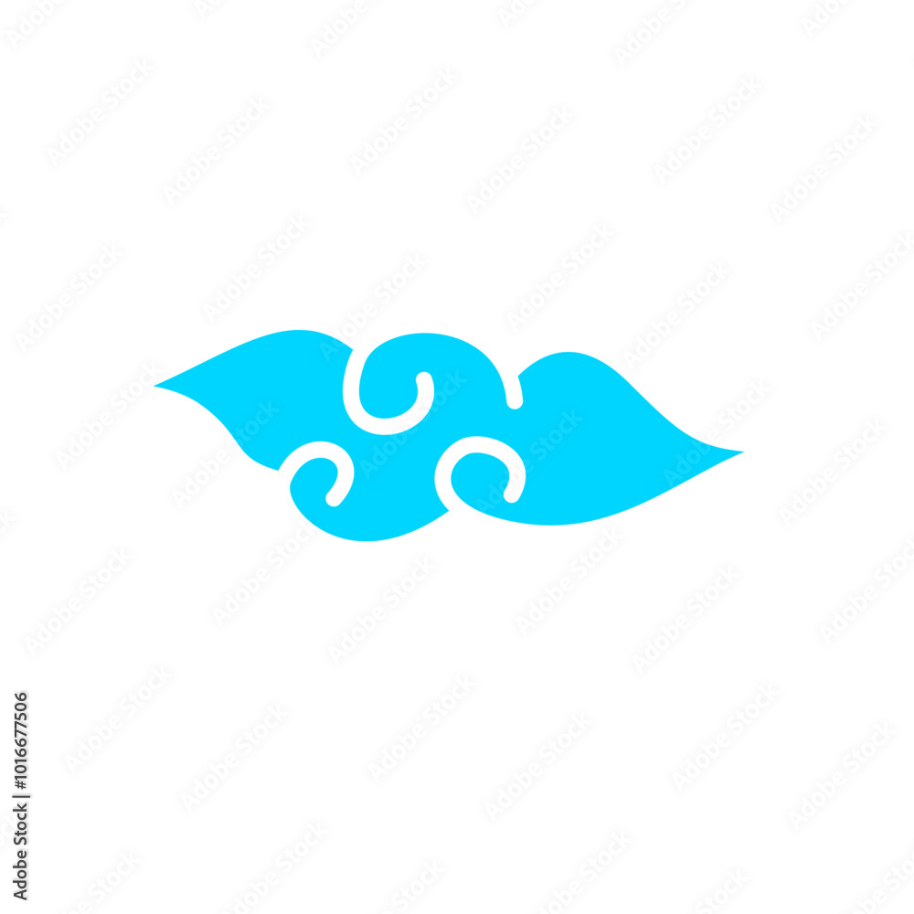 Set of abstract cluods, chinese style elements. Set of abstract cluods, chinese style elements.