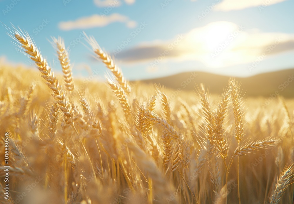Fototapeta premium Golden Wheat Field.